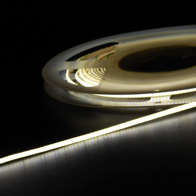COB LED Strip Light 528 LEDs/m 3mm چگالی بالا انعطاف پذیر RA90 طبیعت گرم سفید خطی Dimmable برای نوار LED سقف
