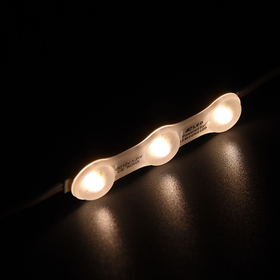 1.2W IP68 DC12V 3 ماژول های LED با LED SMD2835 160° شعاع با نوار چسب در پشت