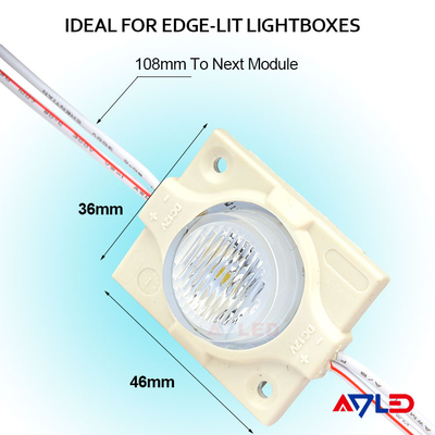 چراغ‌های ماژول ال‌ای‌دی IP67 لایت‌باکس دو طرفه روشن با قابلیت تنظیم نور 12 ولت 3030 تراشه LED SMD