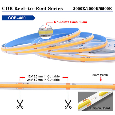 R G B W نوارهای نور LED قابل تنظیم COB داخلی بلند بیرونی برای سقف
