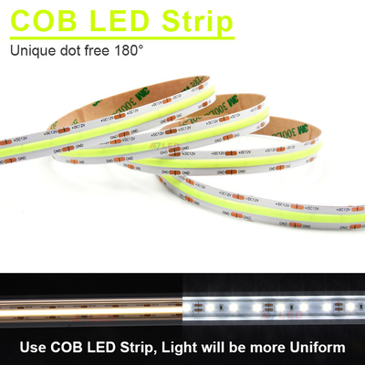 طراحی قابل اطمینان محیط زیست فوق العاده بالا چراغ های RGB بیرونی 528led / m COB LED Strip Light
