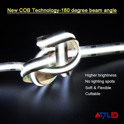 3000k CRI90 Cob چراغ های نرم قیمت خوب 5 متر / ریل 528LEDS