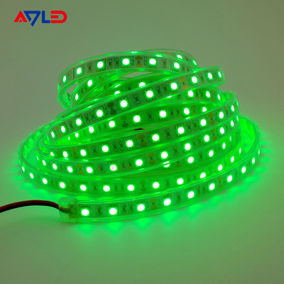 چراغ های نواری LED تک رنگ 5050 ضد آب 12 ولت 24 ولت گرم سفید آبی سبز در فضای باز IP65 IP68