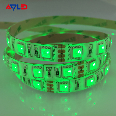 رنگ سبز SMD 5050 60LEDs / M چراغ های نوار LED برای مبلمان تزئینات روشنایی بالا ضد آب
