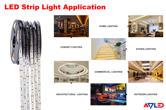 انواع نوار LED روشن در فضای باز 120 نوار چراغ LED ضد آب ولتاژ پایین برای اتاق