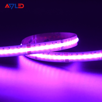 چراغ های نوار LED COB 24 ولت ضد آب لوله سیلیکونی IP67 نوار LED پیوسته CCT RGB