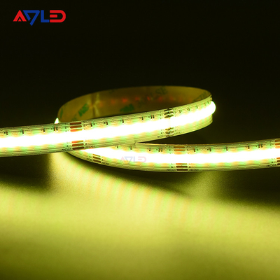 چراغ های نوار LED COB 24 ولت ضد آب لوله سیلیکونی IP67 نوار LED پیوسته CCT RGB