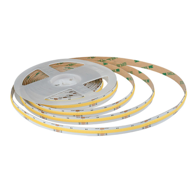8W / M FCOB CCT 640 LEDs نوار روشنایی چگالی بالا انعطاف پذیر FOB COB 10mm PCB Board با خطی Dimmable