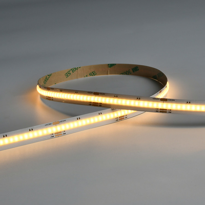8W / M FCOB CCT 640 LEDs نوار روشنایی چگالی بالا انعطاف پذیر FOB COB 10mm PCB Board با خطی Dimmable