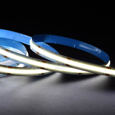 نوری نوار LED5M Dot Free Uniform Illumination Chip on board LED strip lighting 12W/M Flexible Led Strip Cob 12Vtape lig