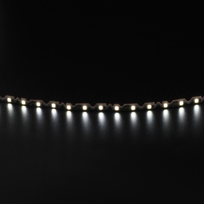 چراغ های نوار LED انعطاف پذیر DC 12V - نوار زیگ زگ LED رنگ سفید انعطاف پذیر فوق العاده درخشان برای خطوط کانال LED با روشنایی عقب