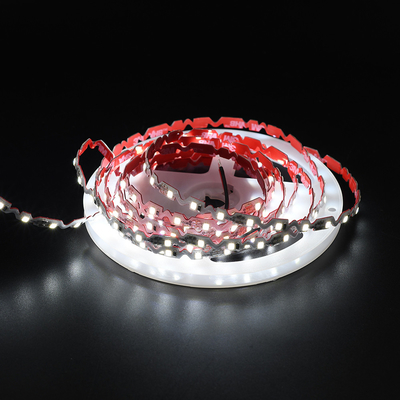 چراغ های نوار LED انعطاف پذیر DC 12V - نوار زیگ زگ LED رنگ سفید انعطاف پذیر فوق العاده درخشان برای خطوط کانال LED با روشنایی عقب