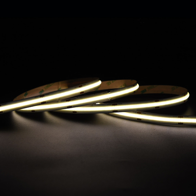 چراغ های فوق العاده روشن 528 LED / M COB LED Strip 12V 24V 10MM روشنایی فلک ناپذیر زرد COB / FOB