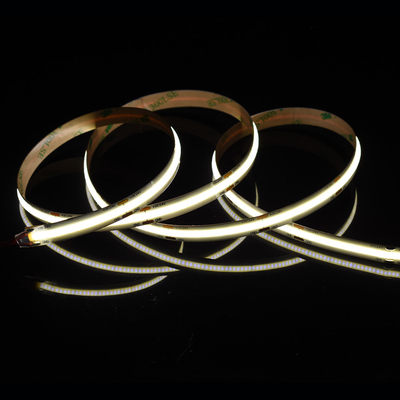 528Leds 12V 24V Cob 10mm رنگ انعطاف پذیر LED Strip Light Ra90 نور خطی بدون نقطه نور