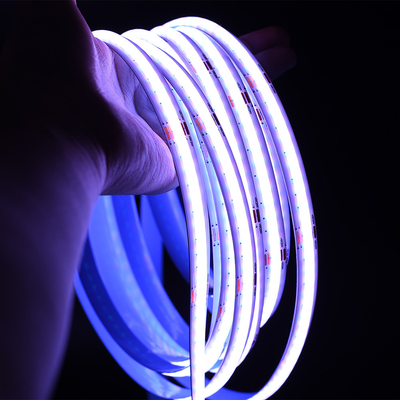 روشنایی گواهینامه UL آمریکایی 16.4 فوت RGB 3500K IP65 Reel To Reel 576leds High Output COB Tape Light