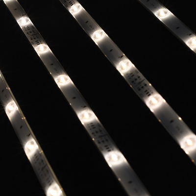 UL CE ROHS با طول سفارشی 24 ولت 12 ال ای دی/متر انعکاس منتشر نوار LED قابل تنظیم با نور پس زمینه برجسته سازنده
