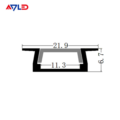 11 میلیمتر borad 15.8 * 6.7mm LED Strip Light پروفایل آلومینیوم آسان نصب آلومینیوم LED