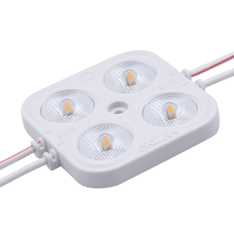 ماژول نور LED تزریق با لنز برای حروف علامت DC24V 4 LED 2W IP67 آماده ارسال