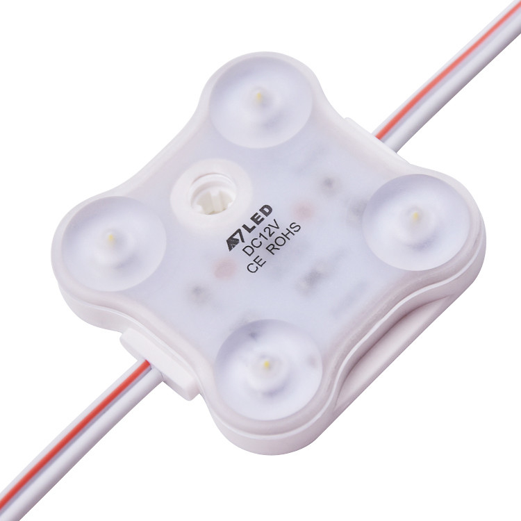 3000/4000/6500K DC12V 1.8W 4 Leds ماژول بهترین برای جعبه های عمق 80-200mm علامت