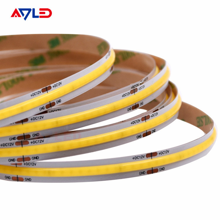 کارایی بالا 5m ریل به ریل PCB DC12V 24V انعطاف پذیر COB نوار نور با 320LEDS 100Lm / W روشنایی بدون لکه