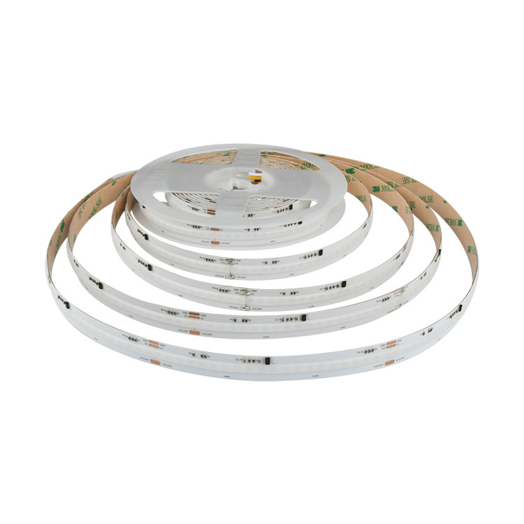 رنگ های مختلف تغییر COB RGBIC دیجیتال قابل آدرس LED نوار نور 630LEDs/M 16.4ft/5M