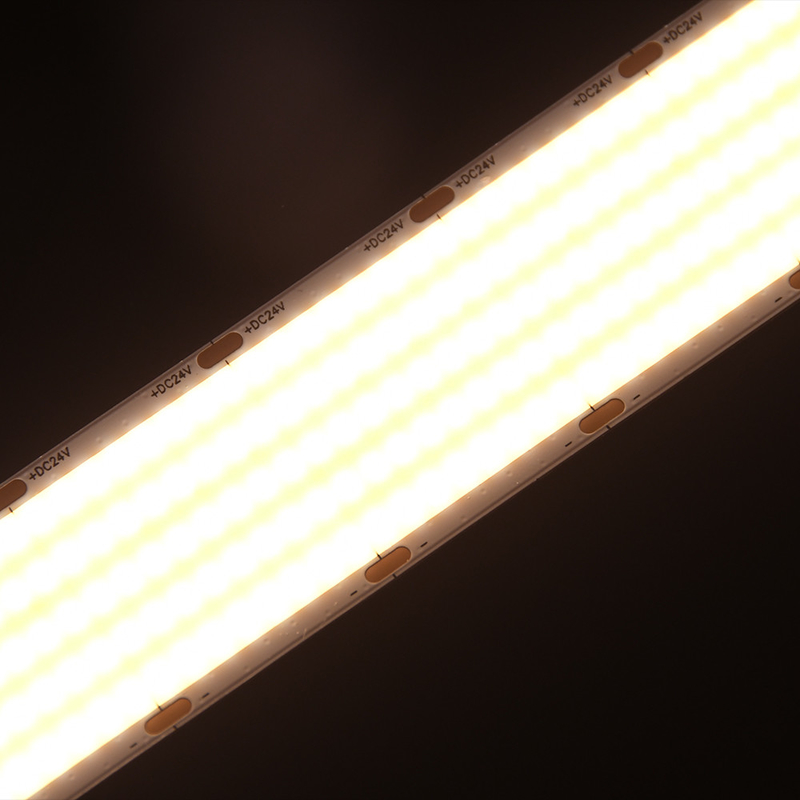 300LSE خود چسبنده IP20 بدون خم شدن خودسرانه Super Bright High Density Linear Flexible Cob Tape 1600 لید