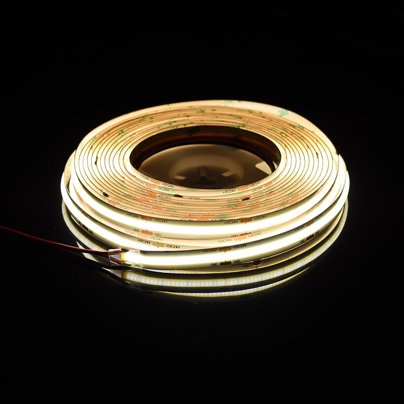 ADLED طول انعطاف پذیر COB نوار LED Ra90 DC 24V 528 تراشه های LED 2700K 3000K 4000K 5000K 6000K