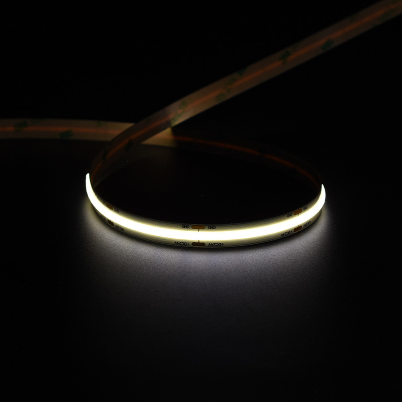 Ra90 چراغ نوار LED ولتاژ پایین 12V 24V 8mm 10m10W LED FCOB چراغ نوار LED 1000LM