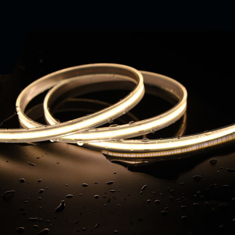 10mm PCB COB LED Strip 480 LED IP20/IP67 ضد آب DC12V/DC24V CRI 90 عرض PCB 8MM