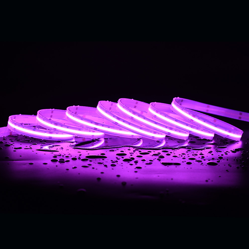 چراغ نوار LED 16w کیفیت بالا نوار 3M رنگارنگ هوشمند 5m 12v 24v rgbw cob نوار LED